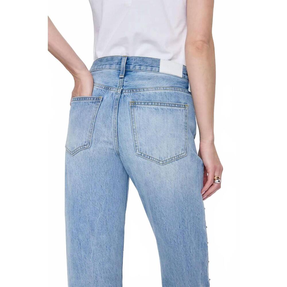 NEW PISTOLA lexi mid rise bowed straight jean in aries - Picture 8 of 9